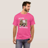 Nope Not today Chihuahua Dog Chiwawaロングおもしろいハ Tシャツ (正面フル)