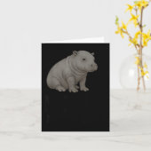 Nope Not Today Cute Mars The Hip Funny Lazy Quote  カード (黄色い花)