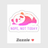 Nope, Not Today Funny Panda  シール (シート)
