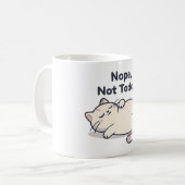 Nope Not Today Lazy Cat Funny Coffee Mug – Gift コーヒーマグカップ (正面左)