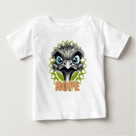 NOPE Ostrich White Baby Tee ベビーTシャツ