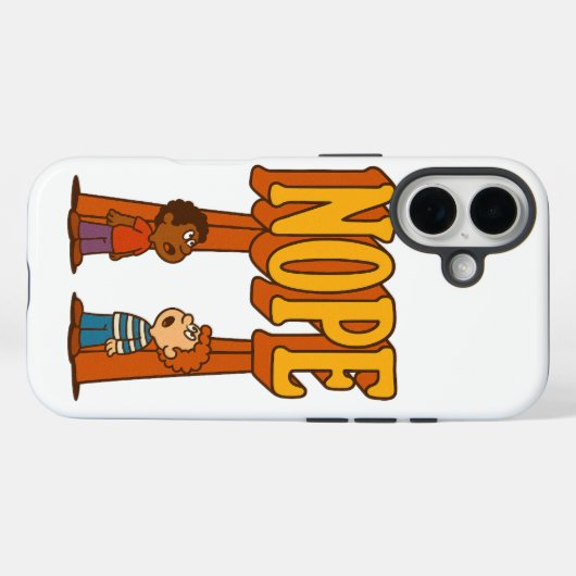 Nope Phone Case Case-Mate iPhoneケース (裏面 (横))
