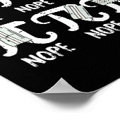 Nope Piデイおもしろい顔マスク先生学生Quaran ポスター (角)