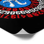 Nope Piデイおもしろい顔マスク先生学生Quaran ポスター (角)