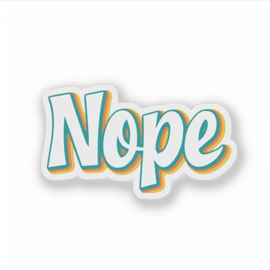 Nope Retro シール (正面)