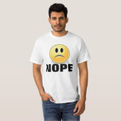 NOPE Tおもしろいシャツの不機嫌 Tシャツ (正面フル)