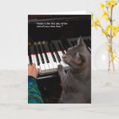 Nora引用文5" x 7"折り畳みグリーティングカード カード (黄色い花)