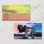 NORA，未来に戻る，SF,Sci-Fi 名刺 (正面/裏面)