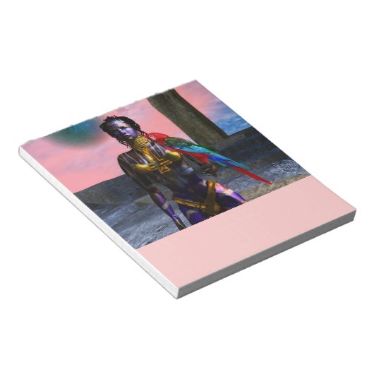 NORA CYBER WARRIORとMACAW SF ノートパッド (アングル)