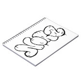 Nora Graffiti Art Name - ノートブック (左側)