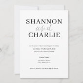 NORA | Modern Minimalist Wedding Invitation 招待状 (正面)