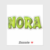 Nora Name Kiwi Design Aufkleber Sticker シール (シート)