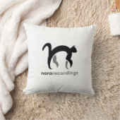 nora recordings logo white クッション (ブランケット)