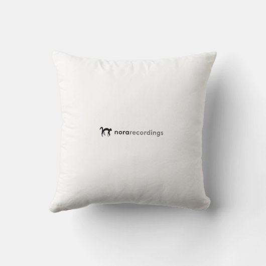 nora recordings logo white クッション (裏面)