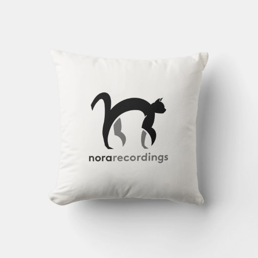 nora recordings logo white クッション (正面)
