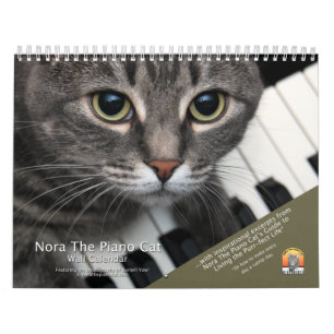 Nora The Piano Cat Calendar:抜粋付き カレンダー