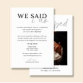 NORA | Wedding Announcement Card with Photo 招待状