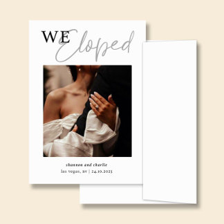 NORA | Wedding Announcement Card with Photo 招待状