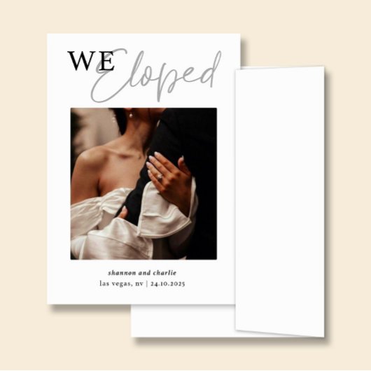 NORA | Wedding Announcement Card with Photo 招待状