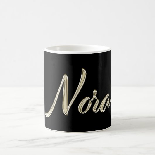 Nora white gold Handwriting Tasse Kaffeetasse コーヒーマグカップ (中央)