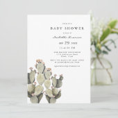 NORAHボヘミアンプリックリーナシサボテンの水色 招待状 (スタンド正面)