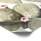 Norah - Bohemian Cactus Prickly Pear Custom Sign ポスター (角)