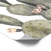 Norah - Bohemian Prickly Pear Cactusベビーシャワー ポスター (角)