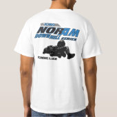NorAmの通りのリュージュのティー Tシャツ (裏面)