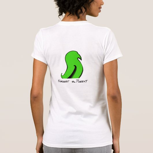 Norbert the Parrot:Parrotmailシャツ Tシャツ (裏面)