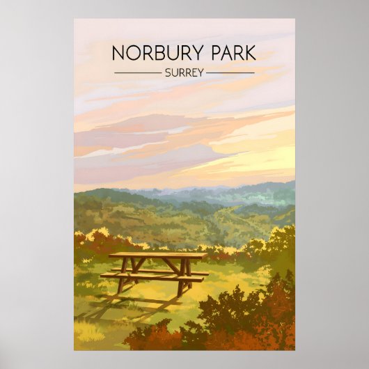 Norbury Park Surrey トラベルポスター ポスター (正面)