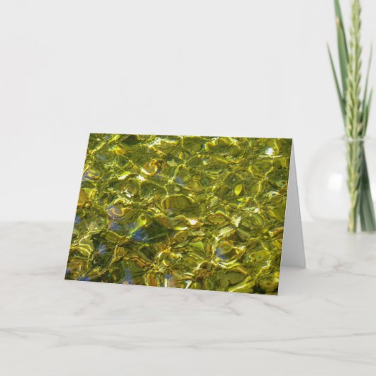 NorCal自然グリーティングカード:水カード カード (正面)