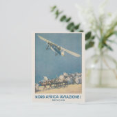Nord Africa Aviazione Vintage Poster 1932 ポストカード (スタンド正面)