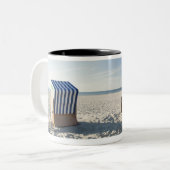 Norderneyの東のFrisianの島、ドイツ ツートーンマグカップ (正面左)