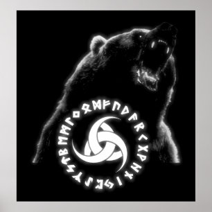 Nordic Bear Poster ポスター