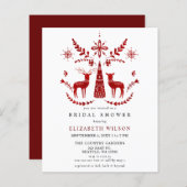 Nordic Buck and Doe Christmas Bridal Shower (正面/裏面)
