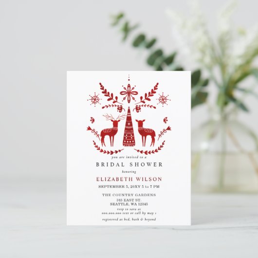 Nordic Buck and Doe Christmas Bridal Shower (スタンド正面)