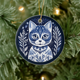 Nordic Cat Ornament セラミックオーナメント