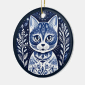 Nordic Cat Ornament セラミックオーナメント (左)