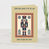 Nordic Christmas Minimal Style Nutcracker Toy Sold カード (正面)