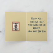 Nordic Christmas Minimal Style Nutcracker Toy Sold カード (内部)