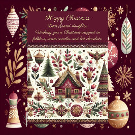 Nordic Christmas Scandinavia Village GrandDaughter シーズンカード