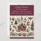 Nordic Christmas Scandinavia Village GrandDaughter シーズンカード (正面)