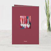 Nordic Gnomes Retro Modern Christmas Kitsch カード (裏面)