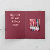 Nordic Gnomes Retro Modern Christmas Kitsch カード (内部)