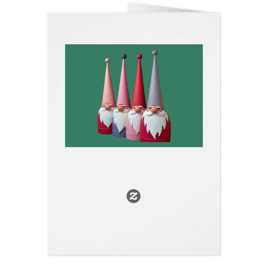 Nordic Gnomes Retro Modern Christmas Kitsch Cut  (裏面)