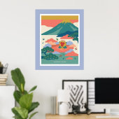 Nordic-Japanese Illustration –JAPAN  Poster ポスター (ホームオフィス)