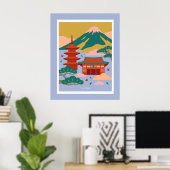 Nordic-Japanese Illustration –JAPAN  Poster ポスター (ホームオフィス)