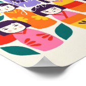 Nordic-Japanese Illustration –KOKESHI ポスター (角)