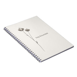 Nordic Minimal Nature Notebook - Stay Grounded ノートブック
