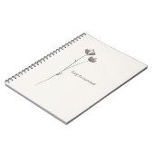 Nordic Minimal Nature Notebook - Stay Grounded ノートブック (左側)